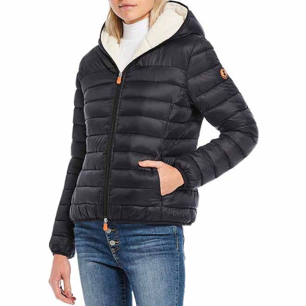Save the Duck Giga sherpa lined puffer jacket